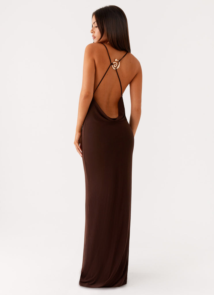 Peppermayo Peppermayo Exclusive - Game Player Maxi Dress - Chocolate