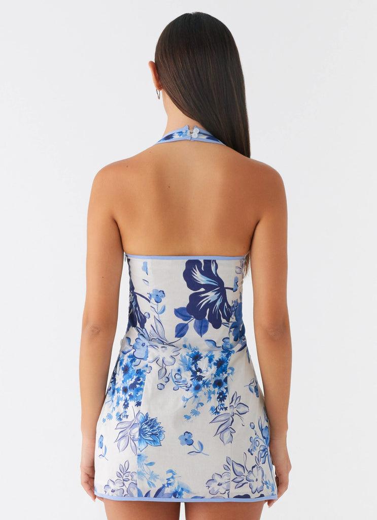 Peppermayo Peppermayo Exclusive - Garden Party Mini Dress - Serene Sky Floral