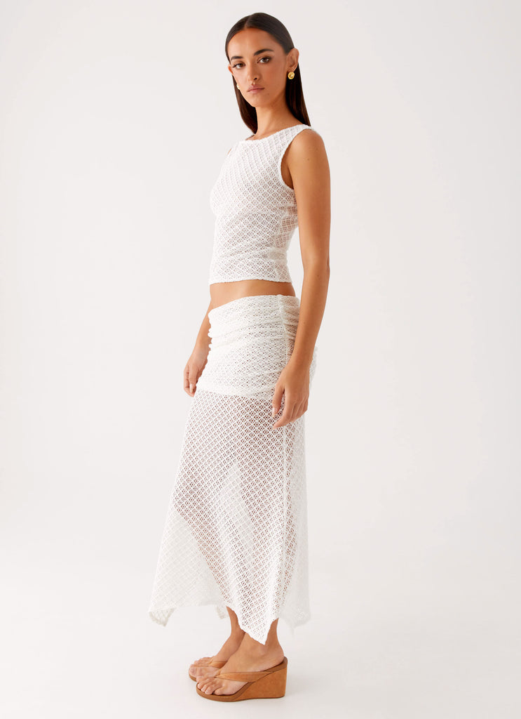 Peppermayo Peppermayo Exclusive - Genesis Midi Skirt - White