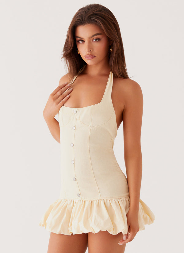 peppermayo Peppermayo Exclusive - Georgina Denim Mini Dress - Antique