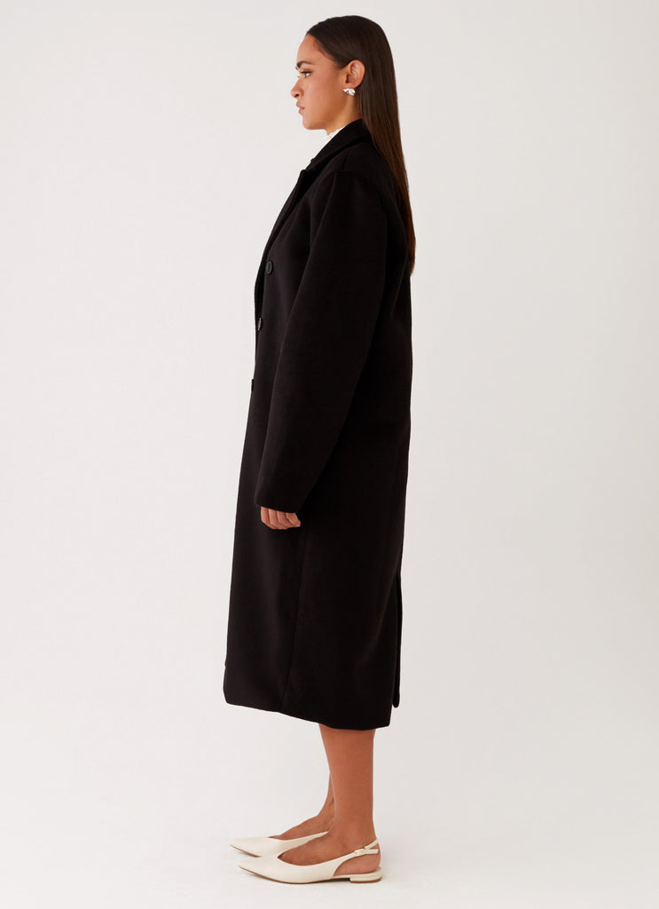 Peppermayo Peppermayo Exclusive - Gianni Double Breast Coat - Black