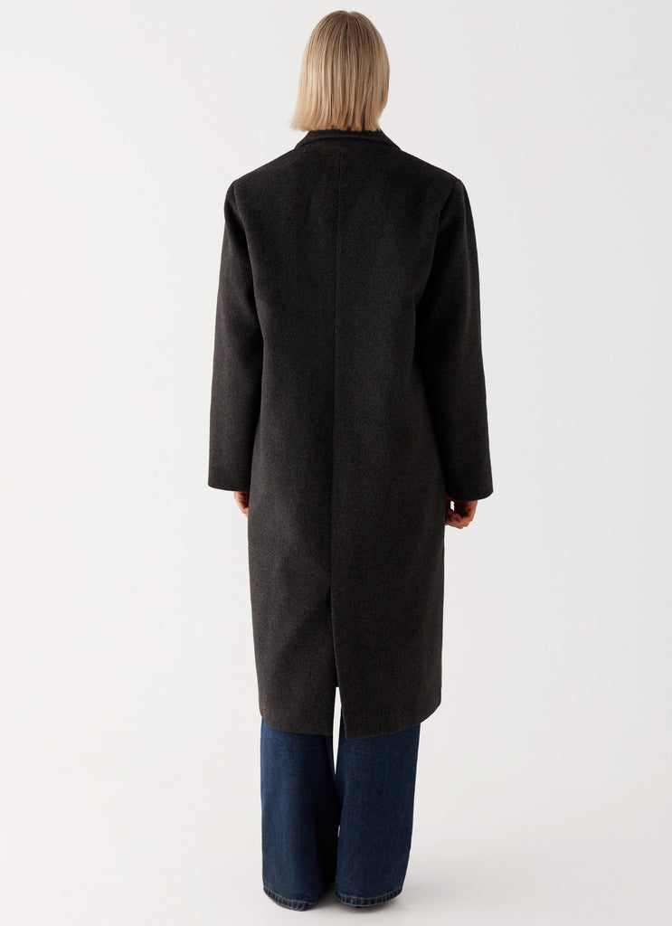 Peppermayo Peppermayo Exclusive - Gianni Double Breast Coat - Charcoal