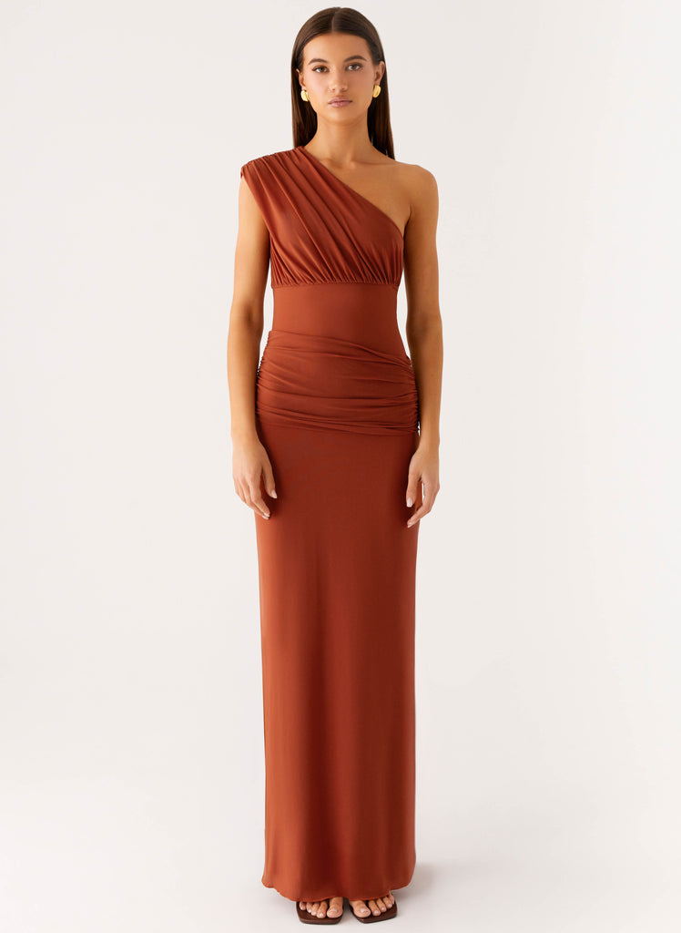Peppermayo Peppermayo Exclusive - Glimmer Maxi Dress - Rust
