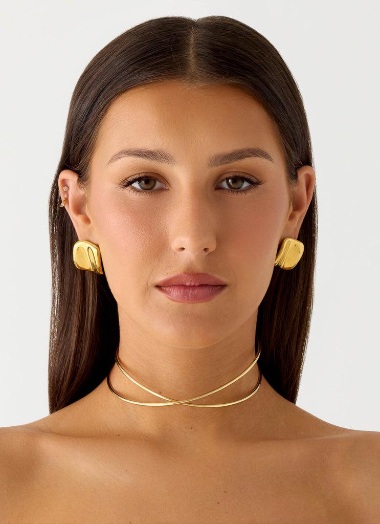 Peppermayo Peppermayo Exclusive - Glossy Hour Necklace - Gold