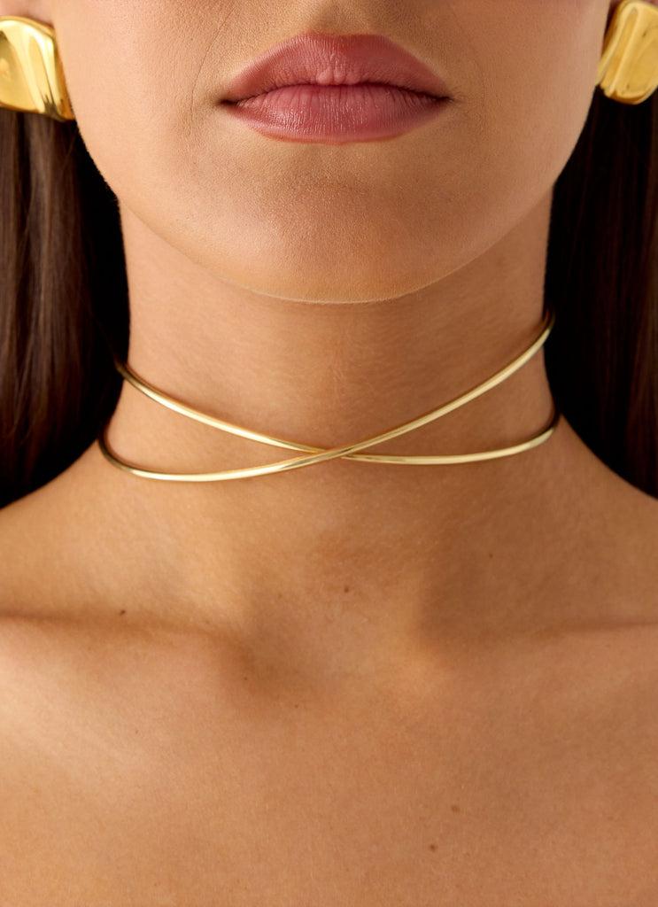 Peppermayo Peppermayo Exclusive - Glossy Hour Necklace - Gold