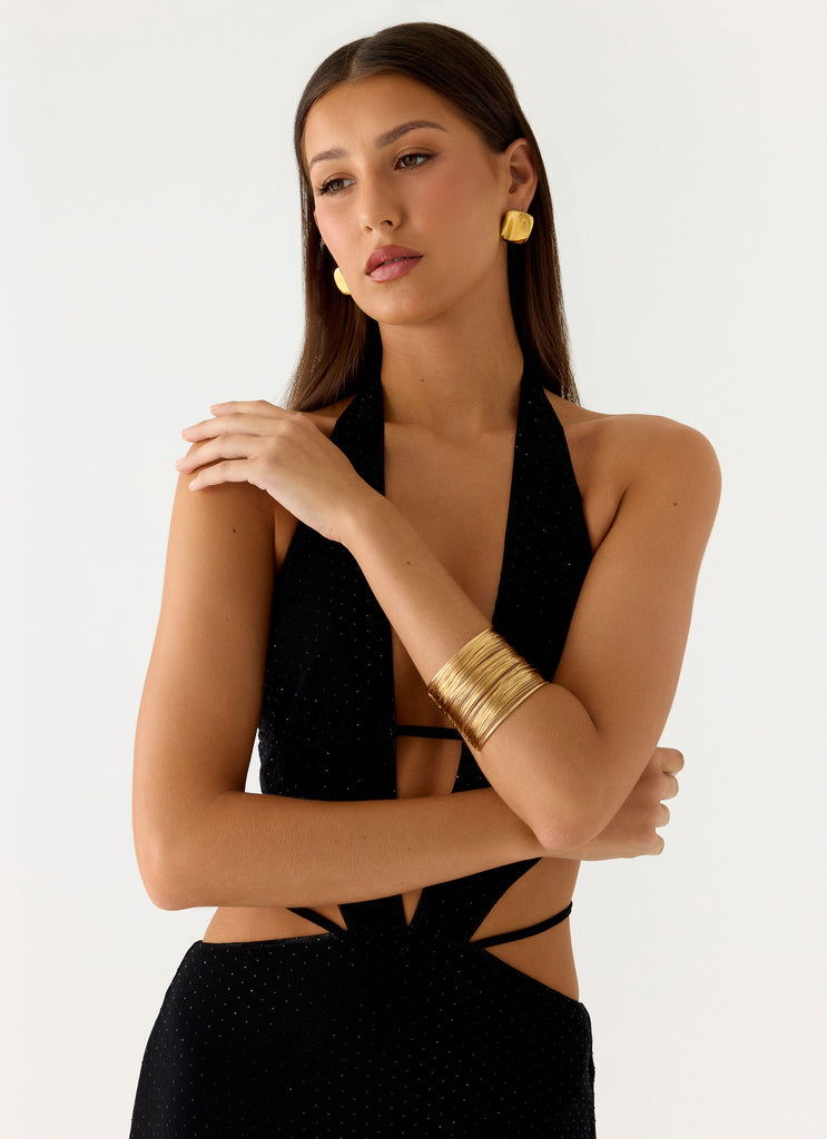 Peppermayo Peppermayo Exclusive - Golden Blur Arm Cuff - Gold