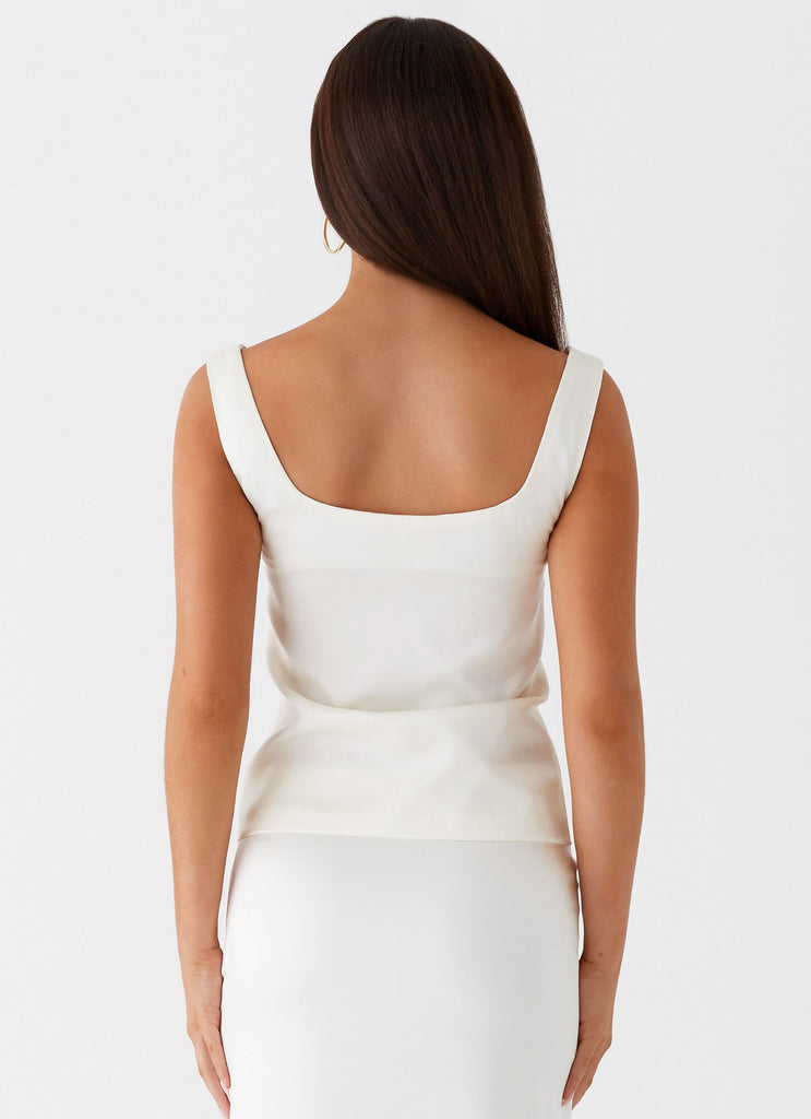 Peppermayo Peppermayo Exclusive - Golden Skies Bustier Panel Top - Ivory