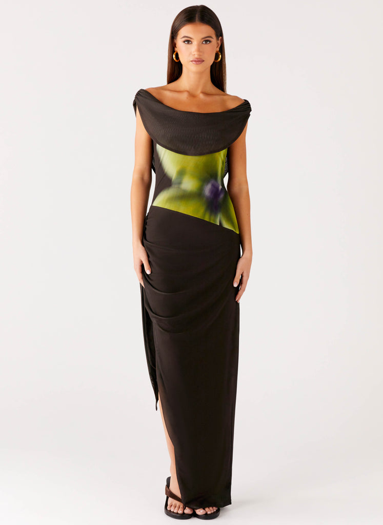 Peppermayo Peppermayo Exclusive - Good Fortune Maxi Dress - Lime Flower