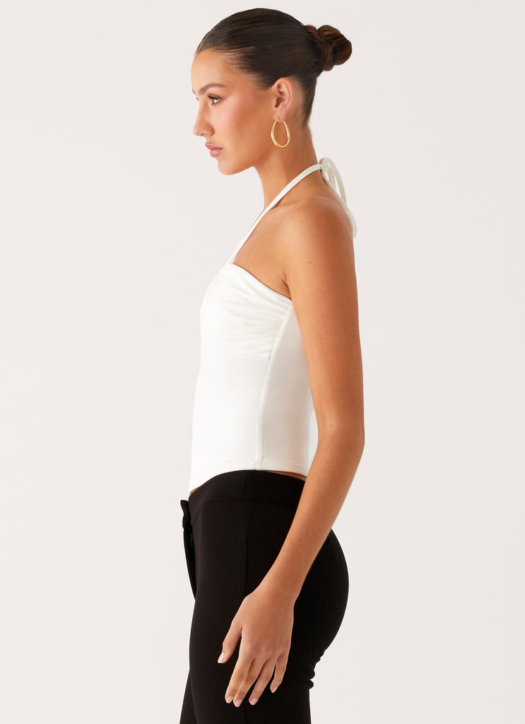 Peppermayo Peppermayo Exclusive - Good Thing Halter Top - White