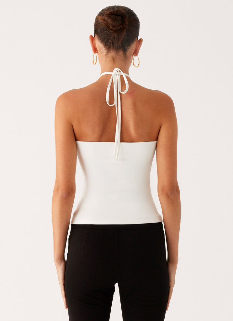 Peppermayo Peppermayo Exclusive - Good Thing Halter Top - White