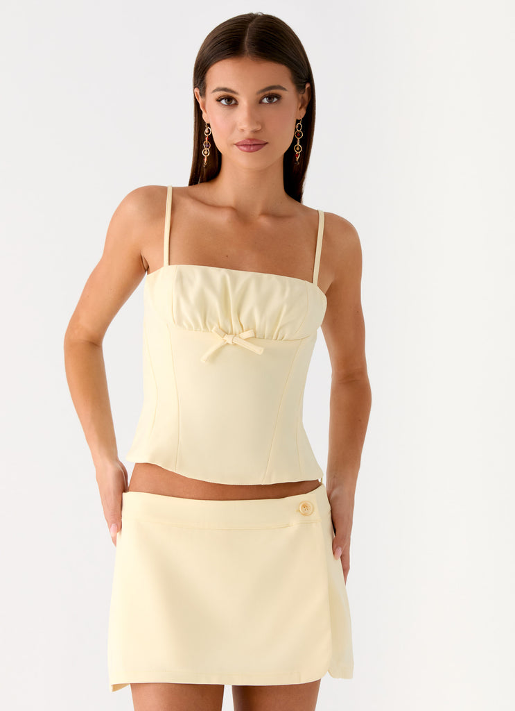 Peppermayo Peppermayo Exclusive - Gowon Top - Butter Yellow