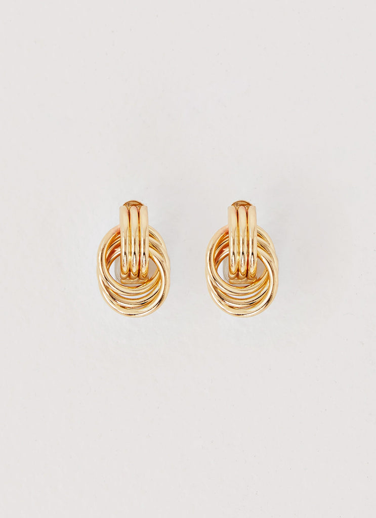 Peppermayo Peppermayo Exclusive - Gracia Knot Earrings - Gold