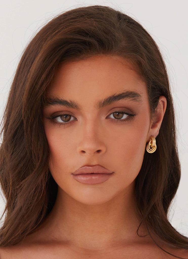 Peppermayo Peppermayo Exclusive - Gracia Knot Earrings - Gold