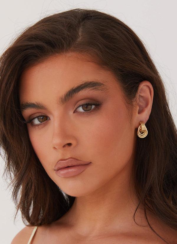 peppermayo Peppermayo Exclusive - Gracia Knot Earrings - Gold