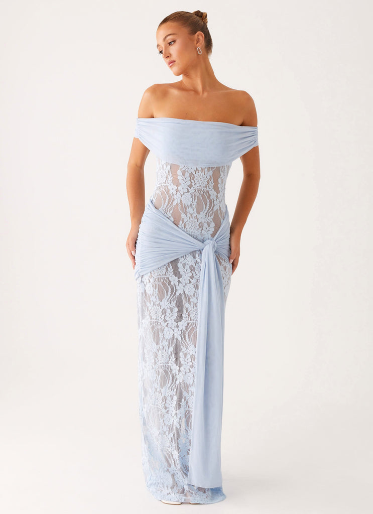 Peppermayo Peppermayo Exclusive - Gracie Twist Maxi Dress - Blue