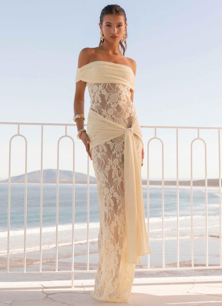 Peppermayo Peppermayo Exclusive - Gracie Twist Maxi Dress - Yellow