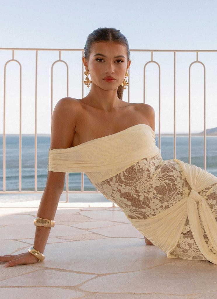 Peppermayo Peppermayo Exclusive - Gracie Twist Maxi Dress - Yellow