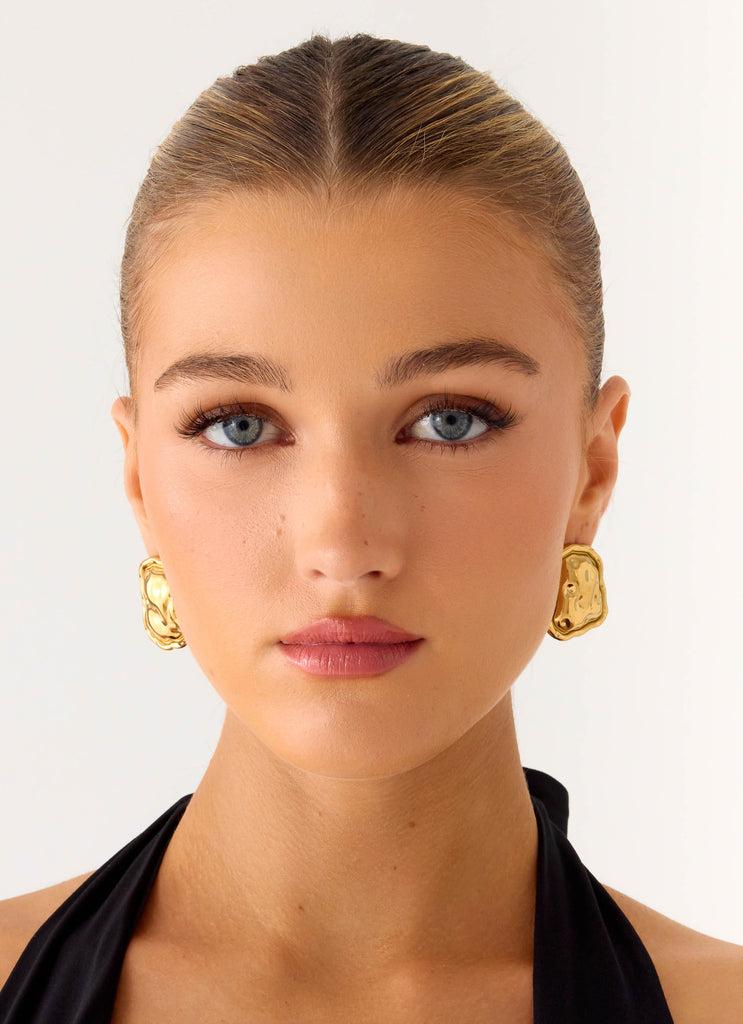 Peppermayo Peppermayo Exclusive - Gravity Earrings - Gold