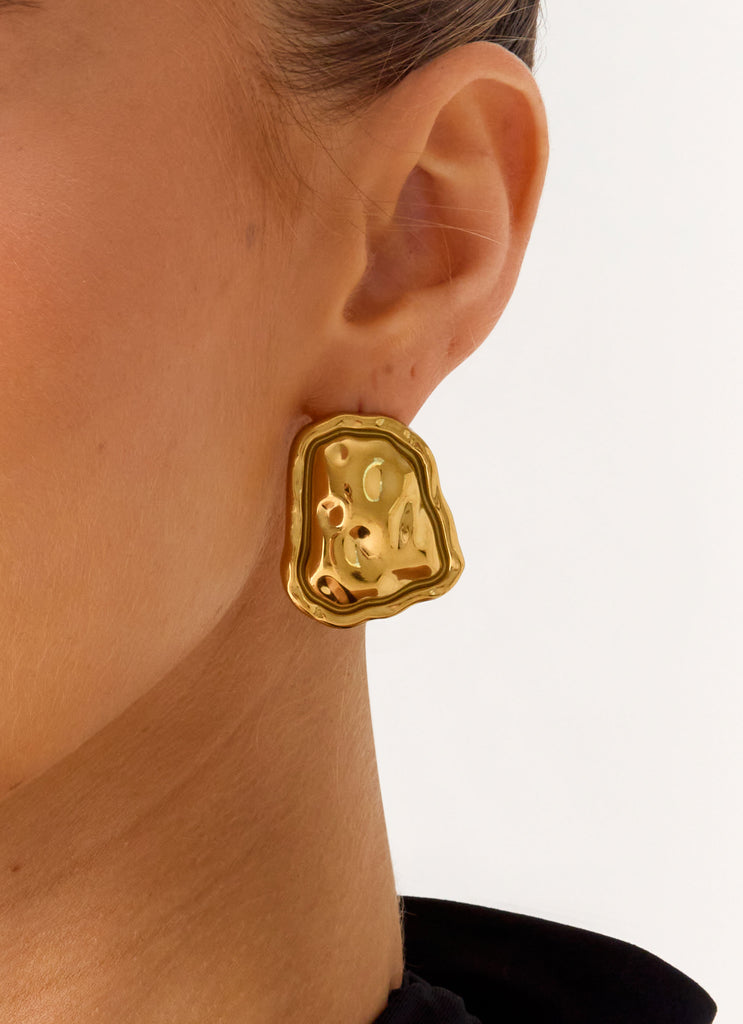 Peppermayo Peppermayo Exclusive - Gravity Earrings - Gold