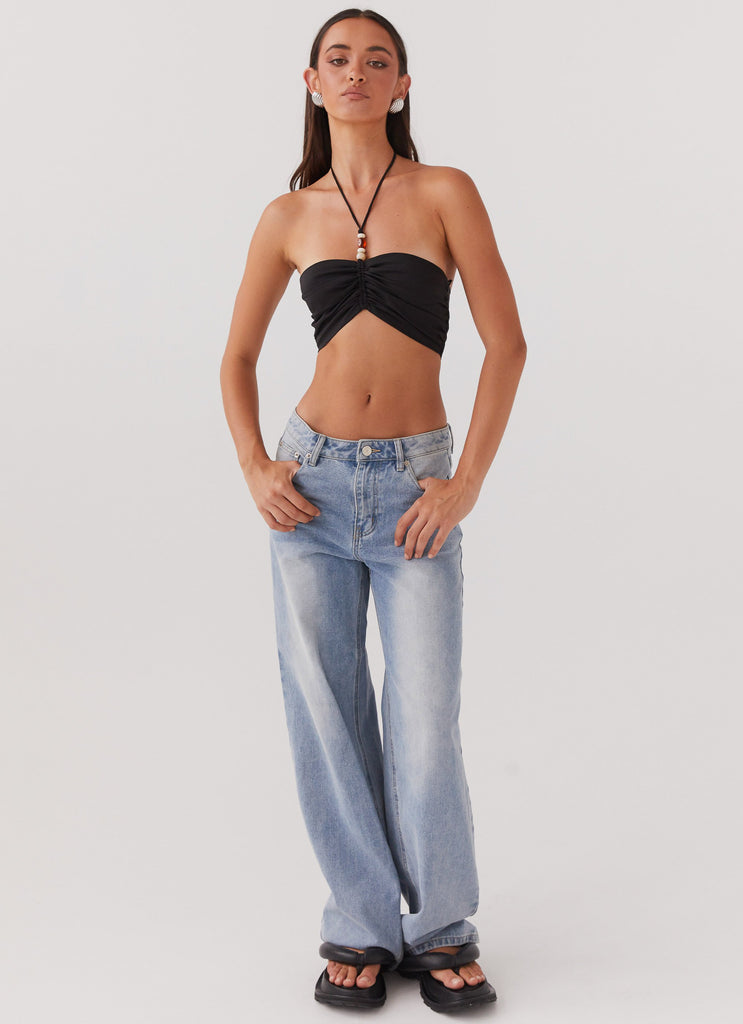 Peppermayo Peppermayo Exclusive - Greta Beaded Top - Black