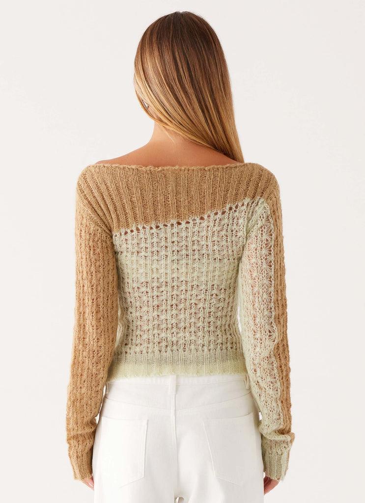 Peppermayo Peppermayo Exclusive - Gretchen Knit Top - Mint Spliced