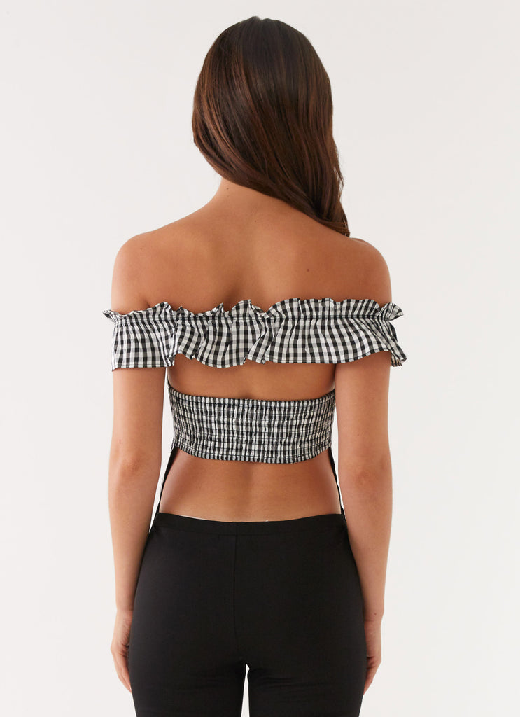 Peppermayo Peppermayo Exclusive - Gwyneth Top - Black Gingham