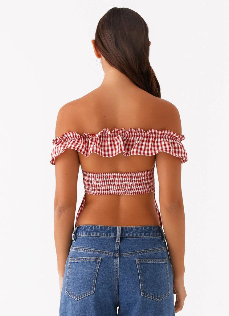 Peppermayo Peppermayo Exclusive - Gwyneth Top - Red Gingham