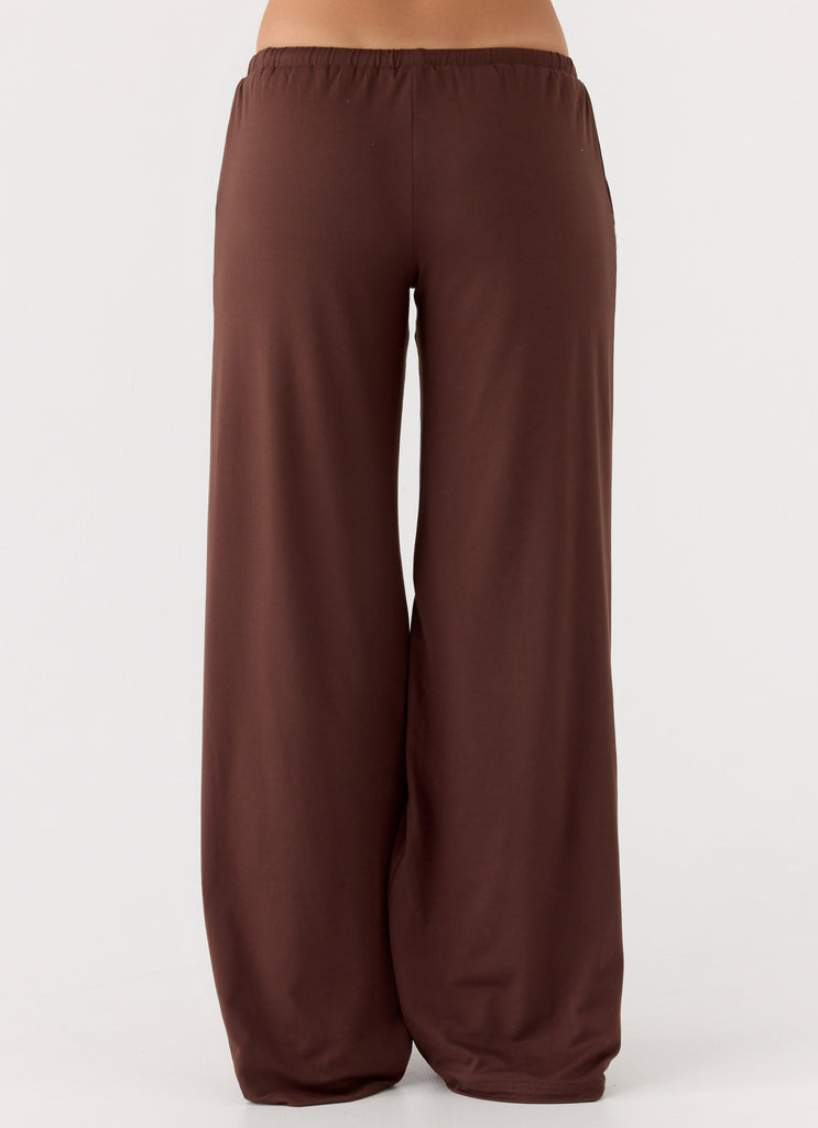 Peppermayo Peppermayo Exclusive - Hard To Tame Stretch Sweatpants - Chocolate