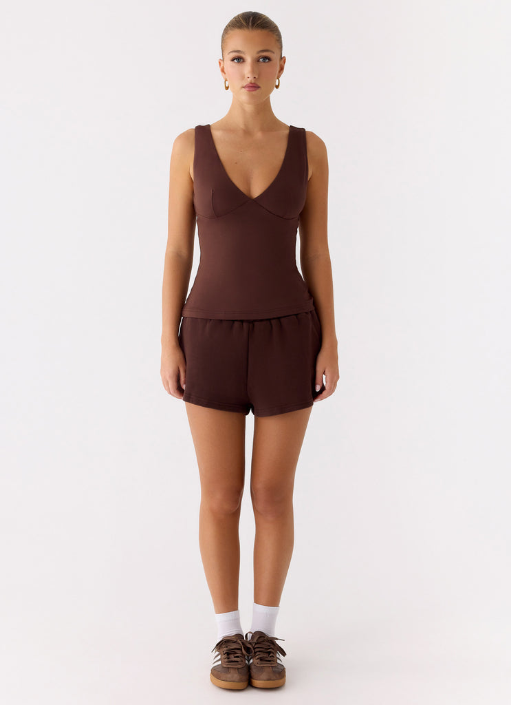 Peppermayo Peppermayo Exclusive - Hard To Tame Top - Chocolate