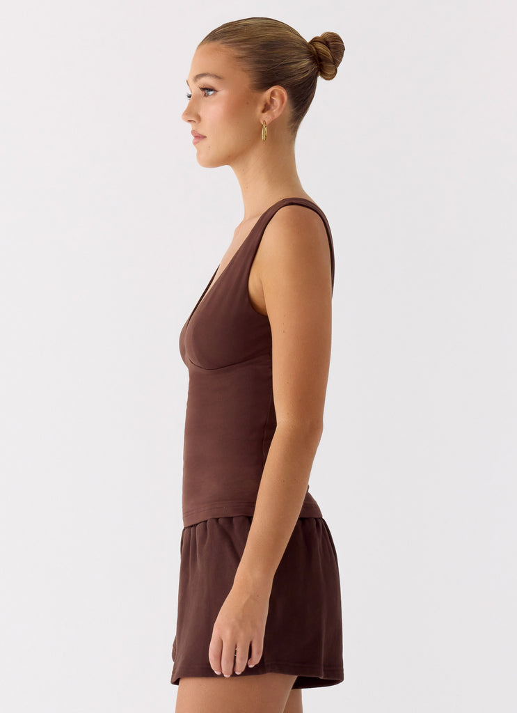 Peppermayo Peppermayo Exclusive - Hard To Tame Top - Chocolate