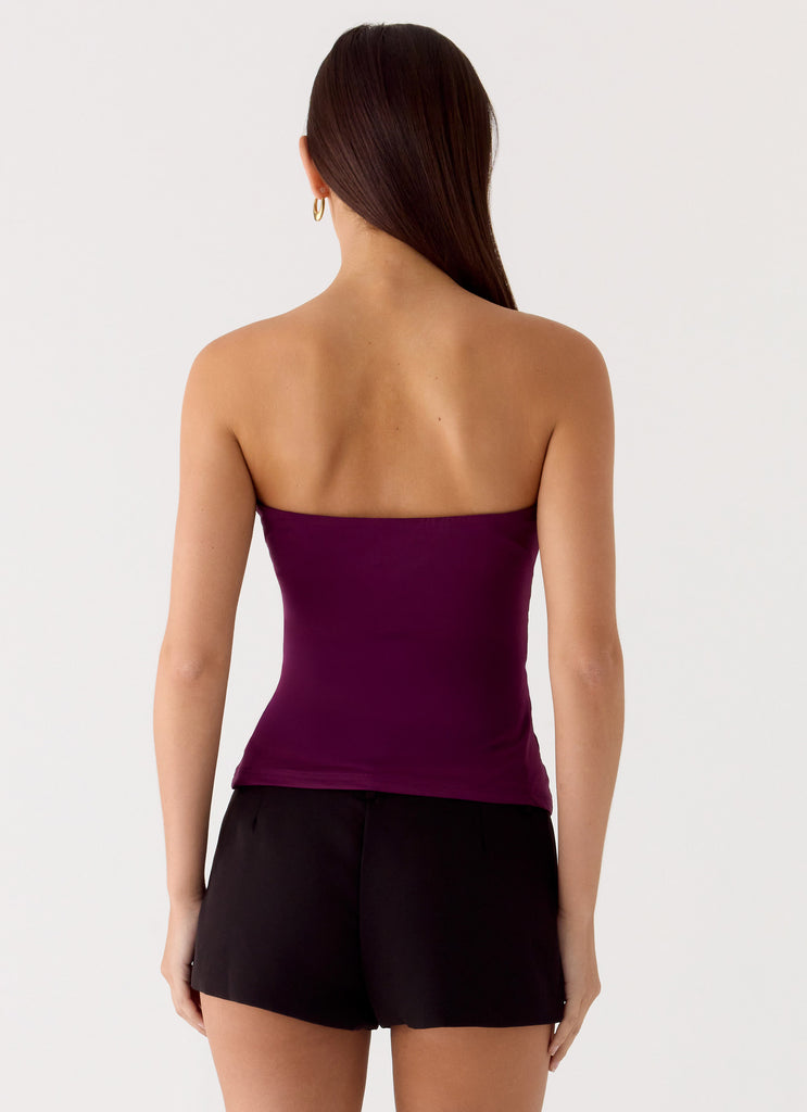 Peppermayo Peppermayo Exclusive - Hari Strapless Top - Plum