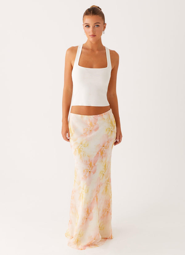 peppermayo Peppermayo Exclusive - Harlow Chiffon Maxi Skirt - Floral Print