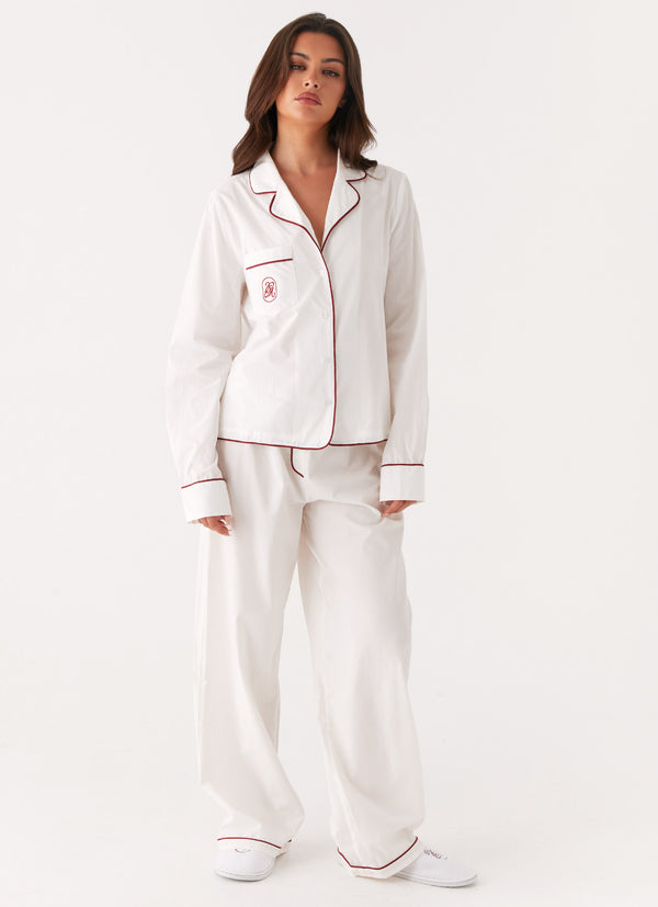 peppermayo Peppermayo Exclusive - Harry Pyjama Pants - White
