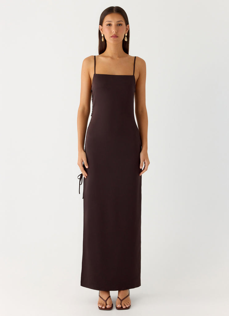 Peppermayo Peppermayo Exclusive - Hartwell Maxi Dress - Chocolate