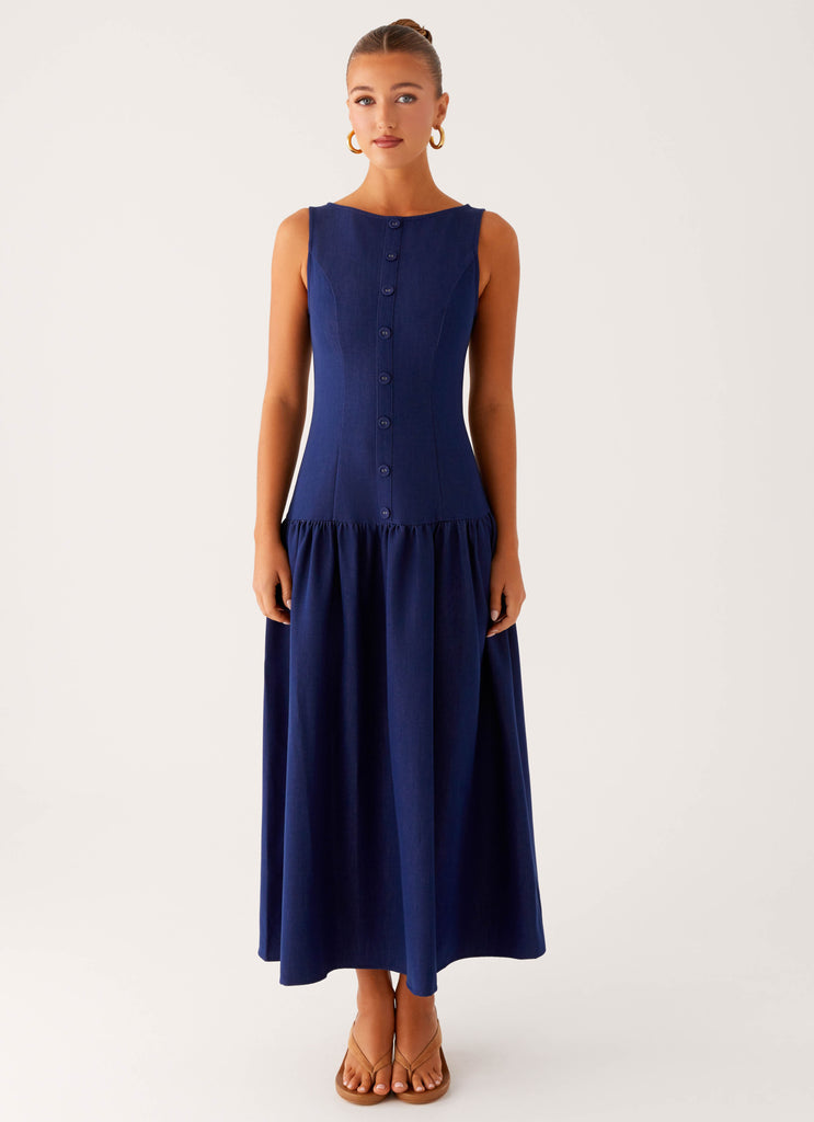 Peppermayo Peppermayo Exclusive - Hayes Denim Midi Dress - Indigo