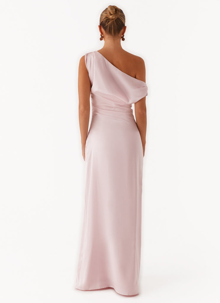 Peppermayo Peppermayo Exclusive - Heart Of Glass Satin Maxi Dress - Pink
