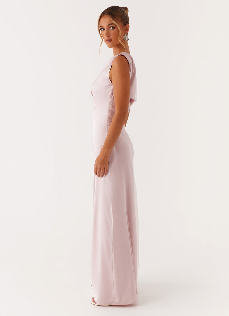Peppermayo Peppermayo Exclusive - Heart Of Glass Satin Maxi Dress - Pink