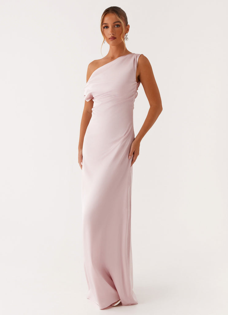 Peppermayo Peppermayo Exclusive - Heart Of Glass Satin Maxi Dress - Pink