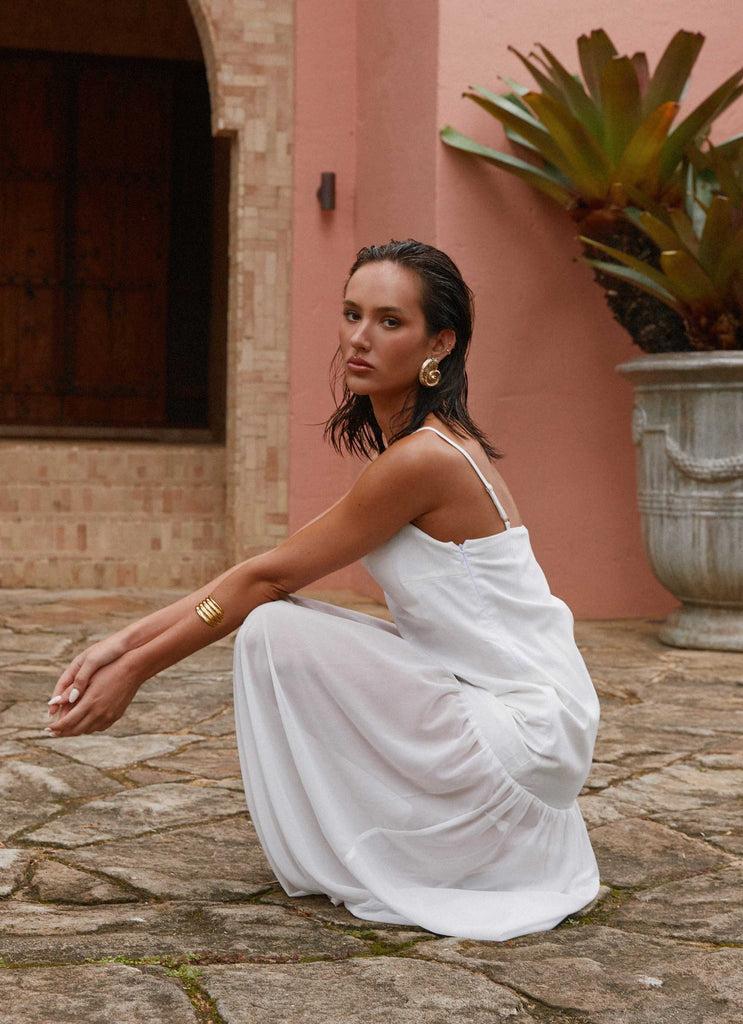 Peppermayo Peppermayo Exclusive - Heavenly Linen Maxi Dress - White