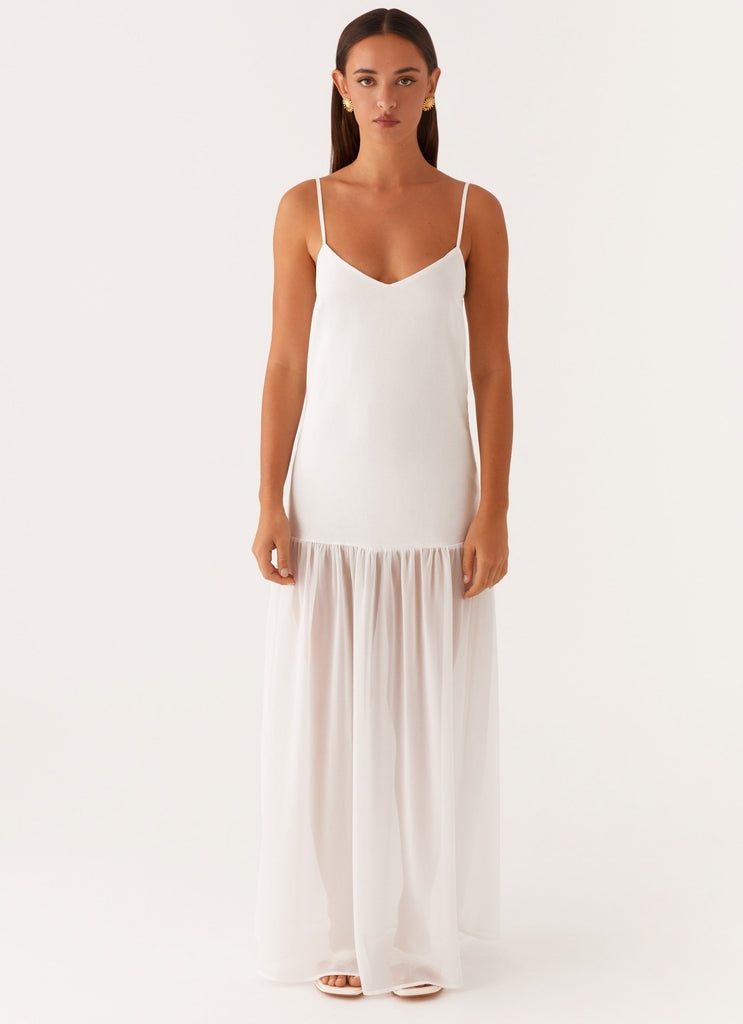 Peppermayo Peppermayo Exclusive - Heavenly Linen Maxi Dress - White