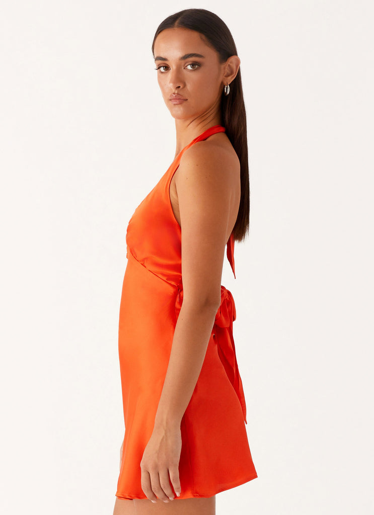 Peppermayo Peppermayo Exclusive - Heavy Hearted Mini Dress - Orange
