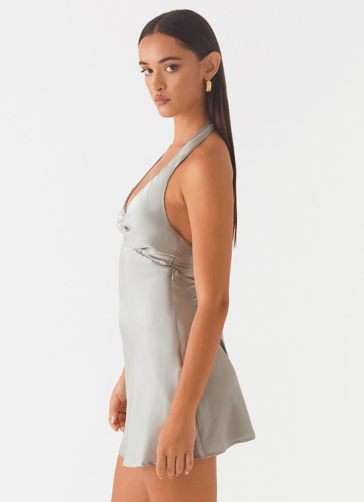 Peppermayo Peppermayo Exclusive - Heavy Hearted Mini Dress - Sage