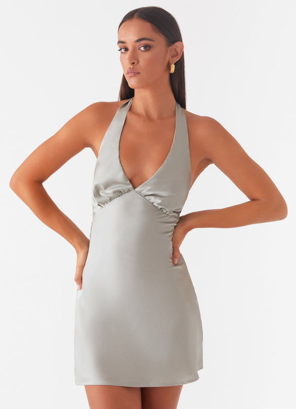 peppermayo Peppermayo Exclusive - Heavy Hearted Mini Dress - Sage