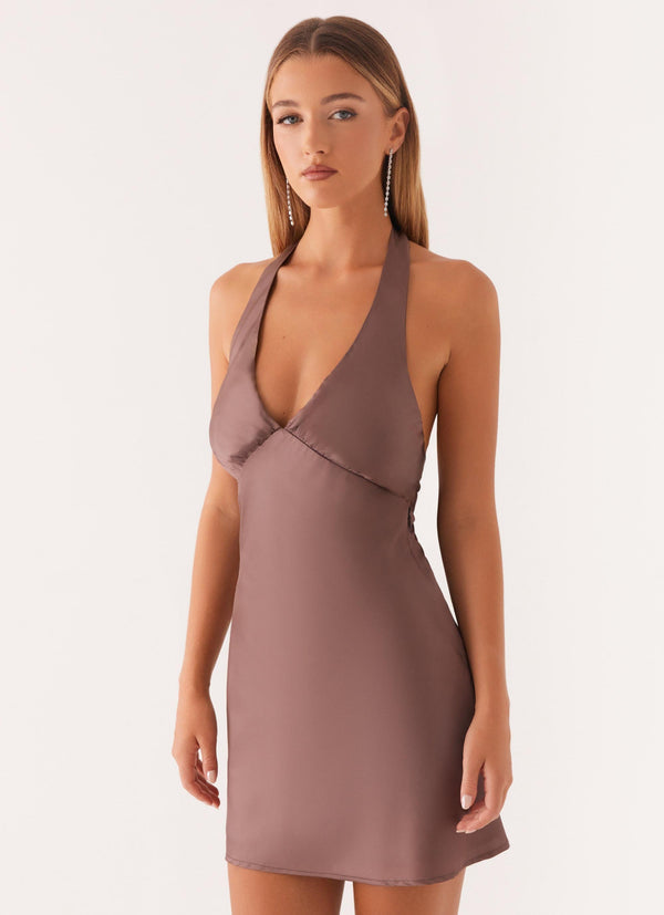 peppermayo Peppermayo Exclusive - Heavy Hearted Mini Dress - Steel