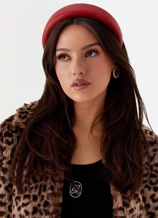 peppermayo Peppermayo Exclusive - High Drama Headband - Red