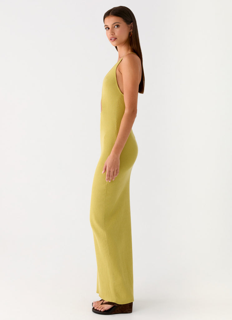 Peppermayo Peppermayo Exclusive - Hold On Tight Knit Maxi Dress - Olive