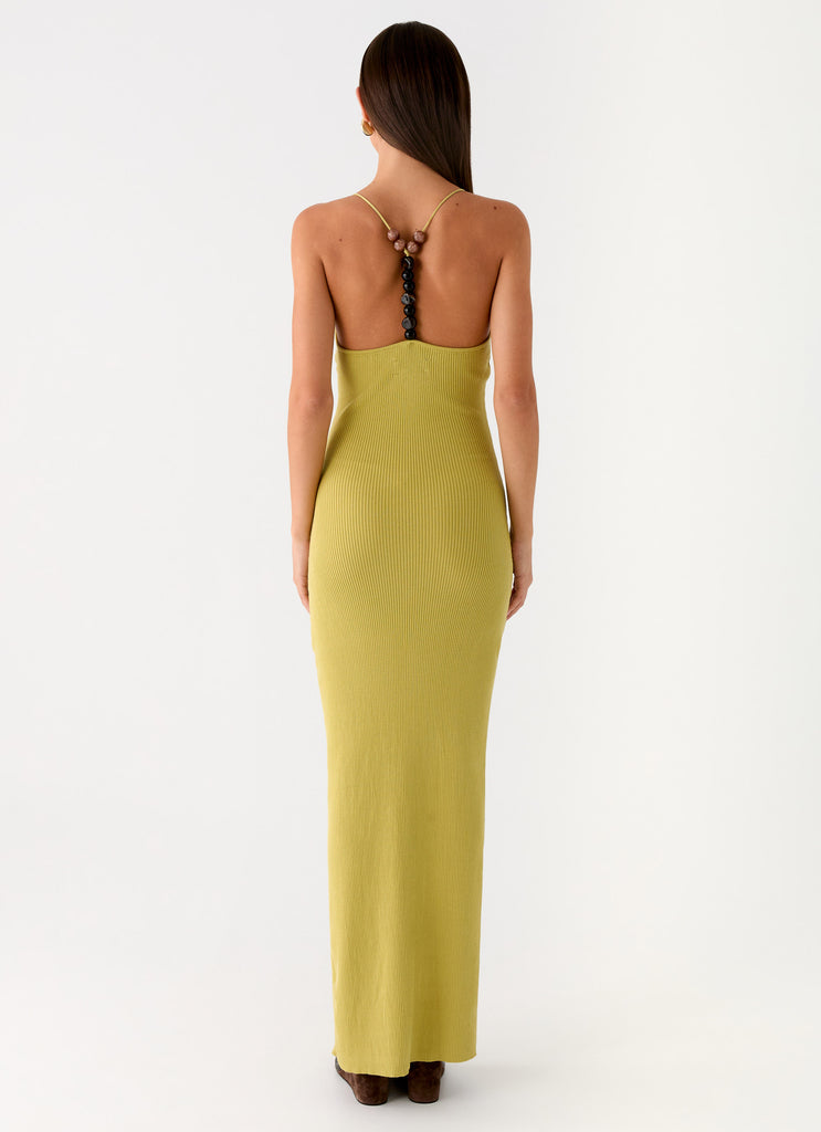 Peppermayo Peppermayo Exclusive - Hold On Tight Knit Maxi Dress - Olive