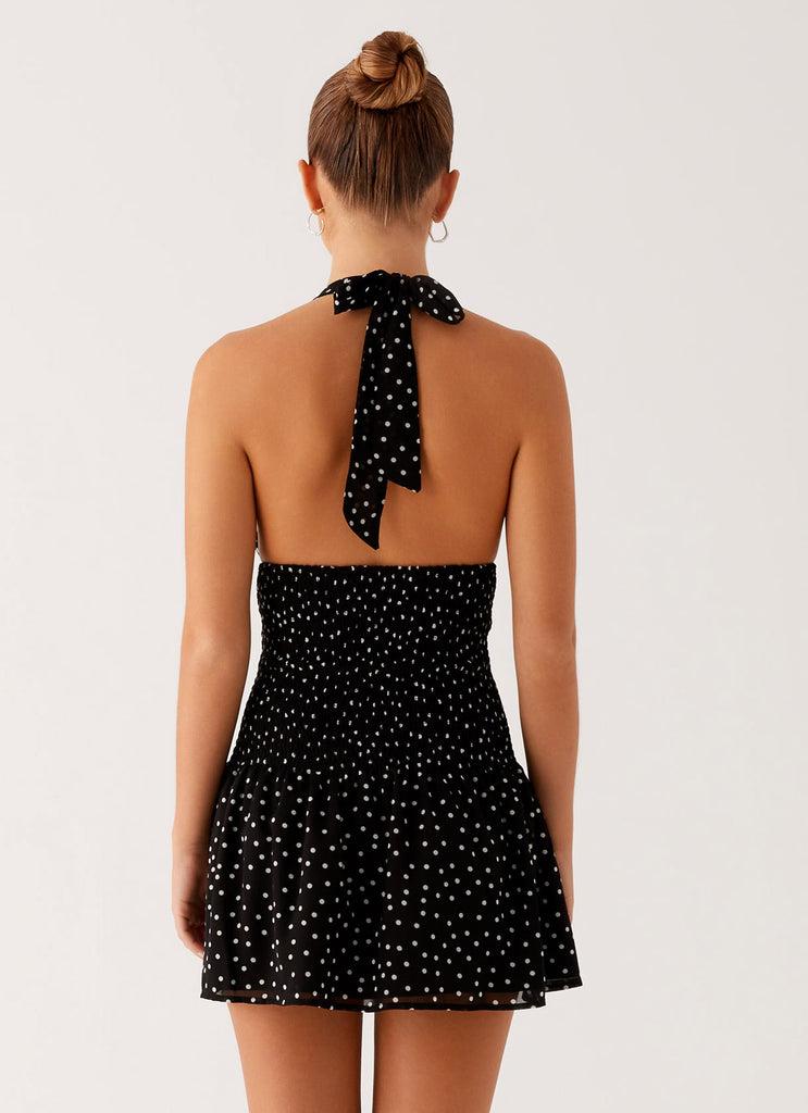 Peppermayo Peppermayo Exclusive - Holden Mini Dress - Black Polka Dot