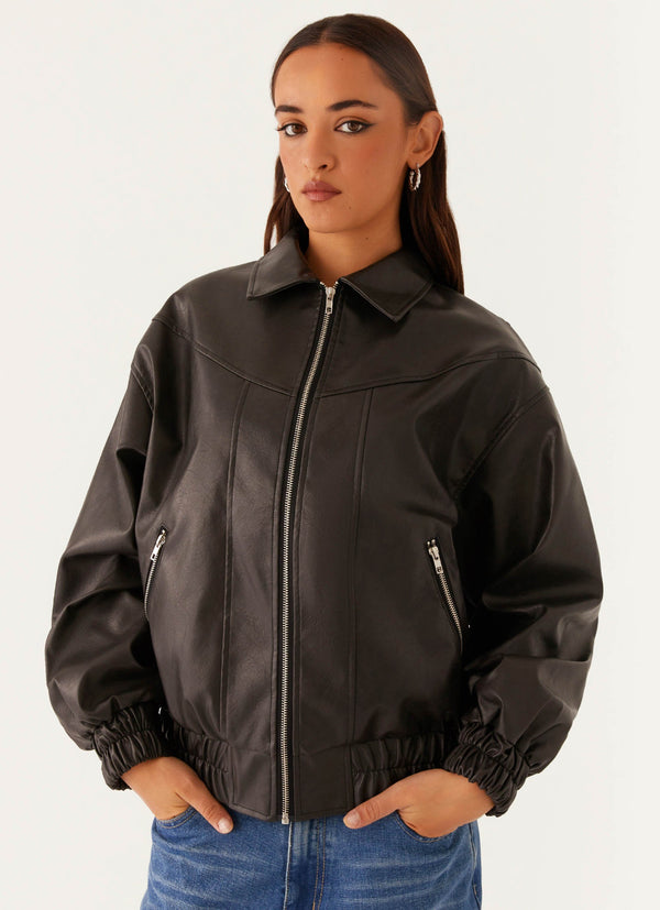peppermayo Peppermayo Exclusive - Holland Bomber Jacket - Black