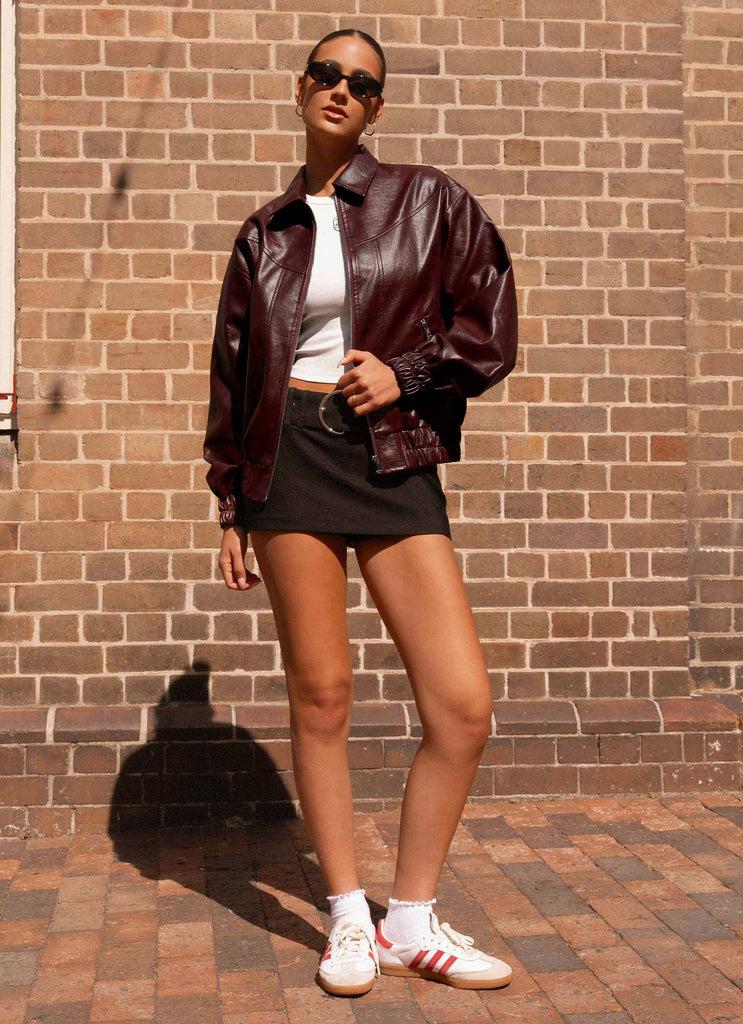Peppermayo Peppermayo Exclusive - Holland Bomber Jacket - Wine